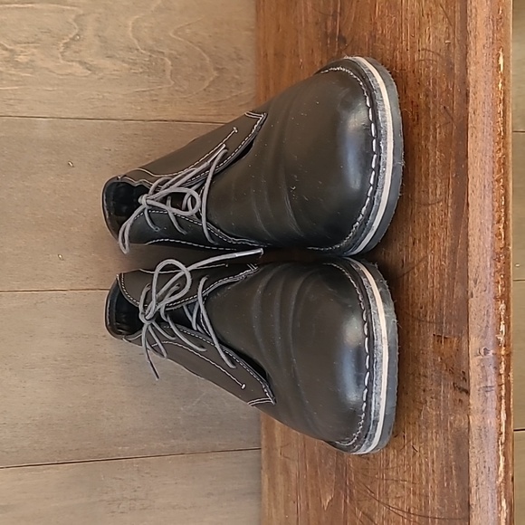 EUC Steve Madden Harken 017 Men\'s sz 13 Black Leather Chukka Boots main image 10